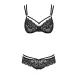 Bielizna-860-SET-1 komplet 2-częściowy czarny S/M