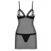 Bielizna-865-CHE-1 koszulka i stringi S/M