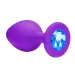 Plug-Anal Emotions Cutie Small PURPLE light Blue crystal
