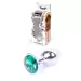 Plug-Jewellery Silver PLUG- Green