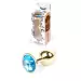 Plug-Jewellery Gold PLUG- Light Blue