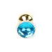 Plug-Jewellery Gold PLUG- Light Blue