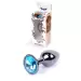 Plug-Jewellery Dark Silver PLUG- Light Blue