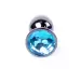 Plug-Jewellery Dark Silver PLUG- Light Blue