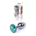 Plug-Jewellery Dark Silver PLUG- Green