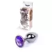 Plug-Jewellery Dark Silver PLUG- Purple