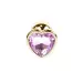Plug-Jewellery Gold Heart PLUG- Rose
