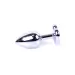 Plug-Jewellery Silver Heart PLUG- Red