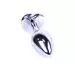 Plug-Jewellery Silver Heart PLUG- Red