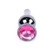Plug-Jewellery Dark Silver BUTT PLUG- Pink