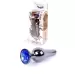 Plug-Jewellery Dark Silver BUTT PLUG- Dark Blue