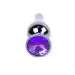 Plug-Jewellery Dark Silver BUTT PLUG- Purple