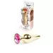 Plug-Jewellery Gold BUTT PLUG- Pink