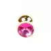 Plug-Jewellery Gold BUTT PLUG- Pink