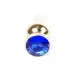 Plug-Jewellery Gold BUTT PLUG- Dark Blue