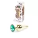 Plug-Jewellery Gold BUTT PLUG- Green
