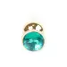 Plug-Jewellery Gold BUTT PLUG- Green
