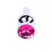 Plug-Jewellery Silver BUTT PLUG- Pink