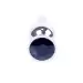 Plug-Jewellery Silver BUTT PLUG- Black