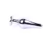 Plug-Jewellery Silver BUTT PLUG- Black