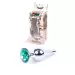 Plug-Jewellery Silver BUTT PLUG- Green