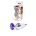 Plug-Jewellery Silver BUTT PLUG- Purple