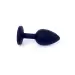 Plug-Jewellery Black Silicon PLUG Small- Pink Diamond