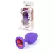 Plug-Jewellery Purple Silicon PLUG Medium- Red Diamond