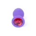 Plug-Jewellery Purple Silicon PLUG Medium- Red Diamond
