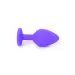 Plug-Jewellery Purple Silicon PLUG Medium- Red Diamond