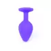 Plug-Jewellery Purple Silicon PLUG Medium- Red Diamond