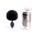 Plug-Jewellery Silicon PLUG - Bunny Tail - Black