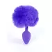 Plug-Jewellery Silicon PLUG - Bunny Tail - Purple