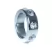 Pierścień-Metal Cock Ring with Cristal Diamonds Small