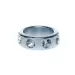 Pierścień-Metal Cock Ring with Cristal Diamonds Small