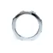 Pierścień-Metal Cock Ring with Green Diamonds Large