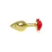 Plug-Jewellery Gold PLUG ROSE- Red