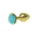 Plug-Jewellery Gold PLUG ROSE- Light Blue